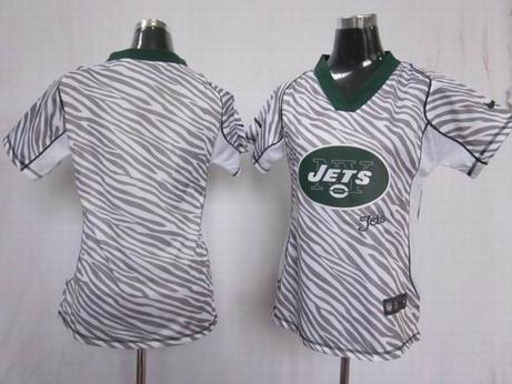 Nike NFL New York Jets blank women zebra fashion jersey