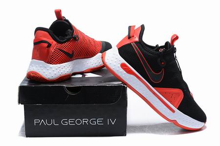 Nike Paul George IV shoes black red