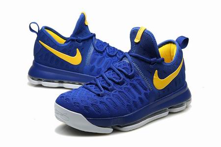 Nike Zoom KD 9 shoes blue yellow