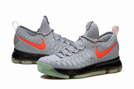 Nike Zoom KD 9 shoes grey red
