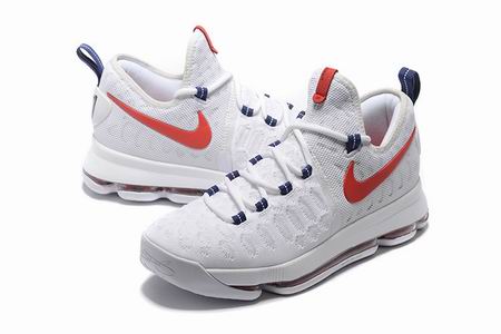 Nike Zoom KD 9 shoes white red