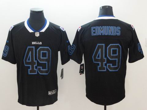 Nike nfl Bills #49 Edmunds lights out black rush jersey