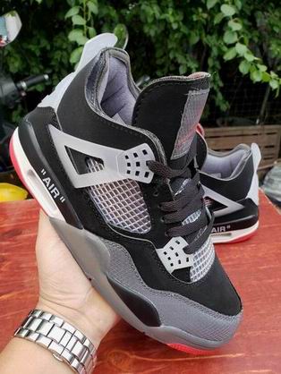 OFF-WHITE x Air Jordan 4 black grey