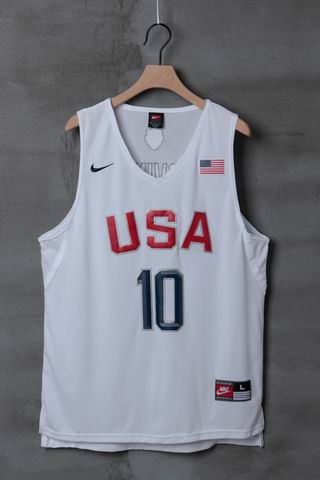 Olympic Basketball USA #10 Irving white jersey