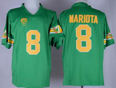 Oregon Ducks Marcus Mariota 8 College 1994 Throwback Football Jersey - Green