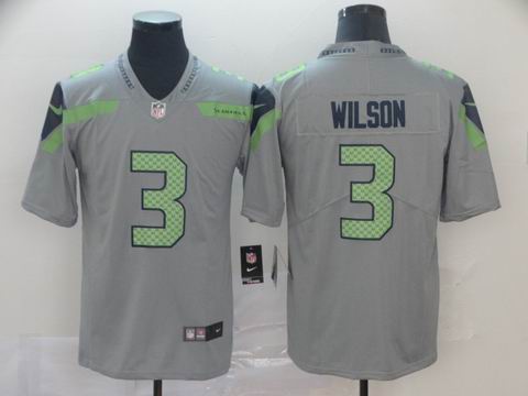 Seattle Seahawks #3 WILSON gray interverted jersey