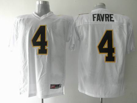 Southern Mississippi Golden Eagles 4 Brett Faver white NCAA college football jersey