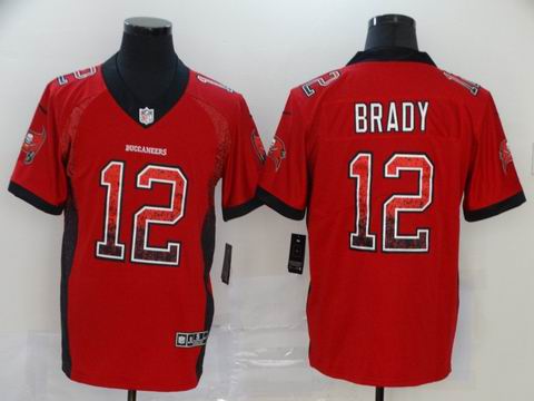 Tampa Bay Buccaneers #12 Brady drift fashion red jersey
