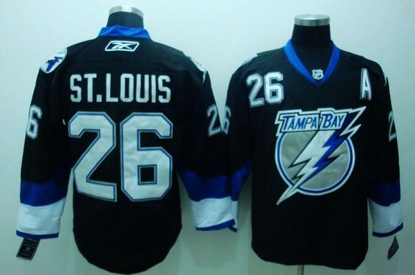 Tampa Bay Lightning #26 Martin St Louis Black NHL Jersey