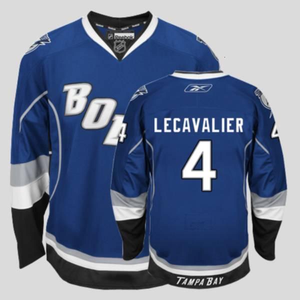 Tampa Bay Lightning #4 Vincent Lecavalier Blue Third NHL Jersey