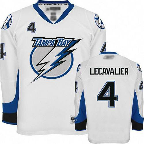 Tampa Bay Lightning #4 Vincent Lecavalier White NHL Jersey