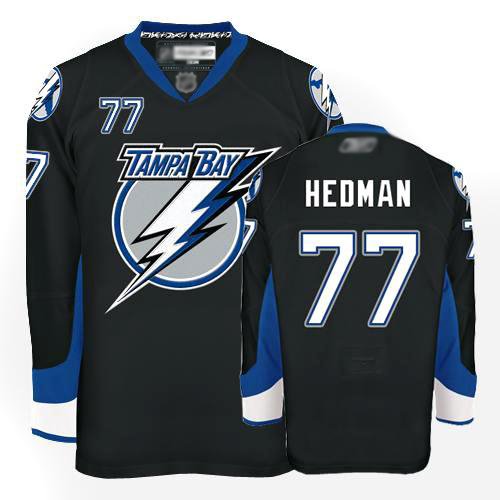 Tampa Bay Lightning #77 Victor Hedman Black Home NHL Jersey