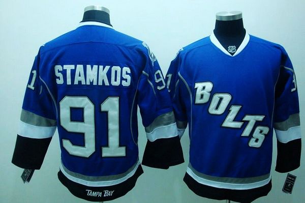 Tampa Bay Lightning #91 Steven Stamkos Third Blue NHL Jersey