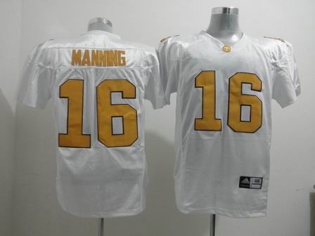 Tennesse Volunteers 16 Peyton Manning white NCAA College Football Jersey