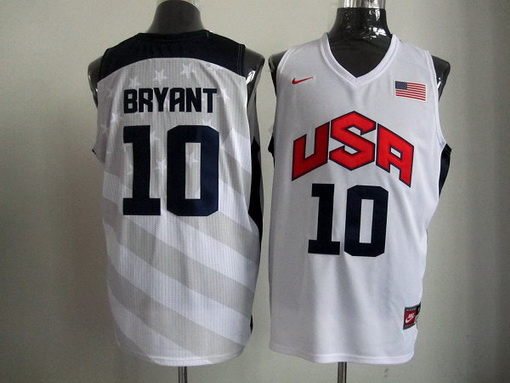 USA Olympic basketball jersey USA 10# Bryant white