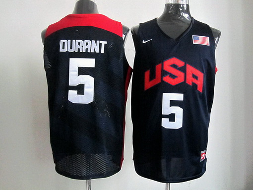 USA Olympic basketball jersey USA 5# Durant blue
