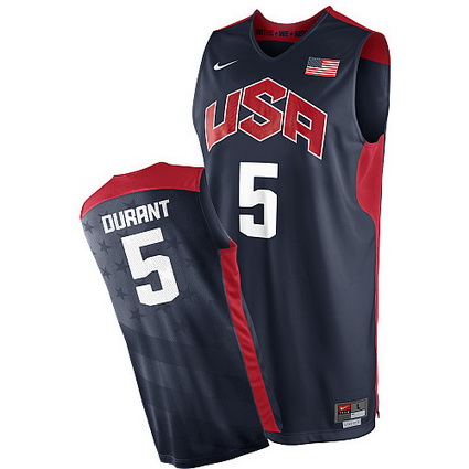 USA Olympic basketball jersey USA 5 Durant blue