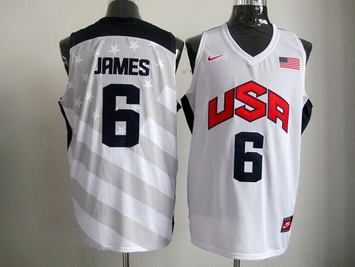 USA Olympic basketball jersey USA 6# James white