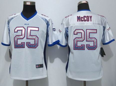 Women nike nfl Bills 25 McCoy Drift Fashion White jersey