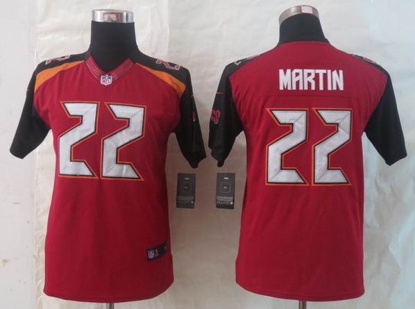 Youth 2014 New Nike Tampa Bay Buccaneers 22 Martin Red Limited Jerseys