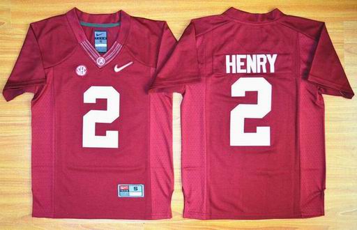 Youth Alabama Crimson Tide Derrick Henry 2 Diamond Quest College Football Limited Jerseys - Red
