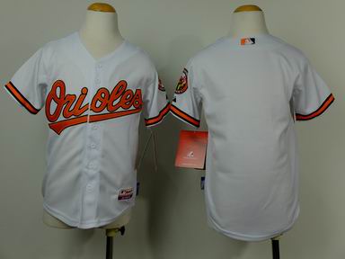Youth MLB Orioles blank white jersey