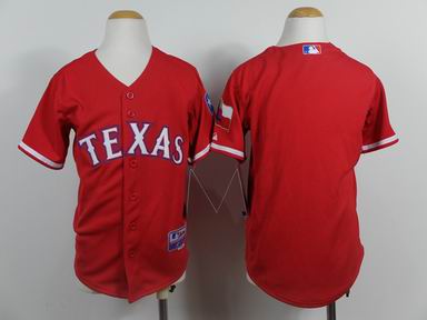 Youth MLB Rangers blank red jersey