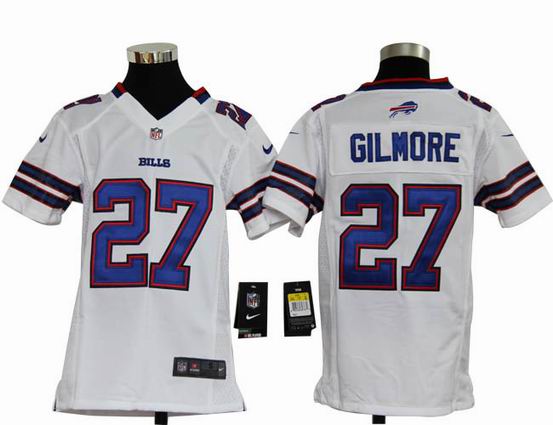 Youth Nike NFL Buffalo Bills 27 Gilmore white stitched jersey