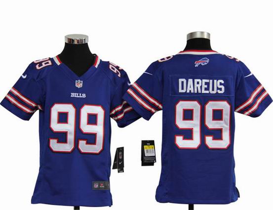 Youth Nike NFL Buffalo Bills 99 Dareus blue stitched jersey