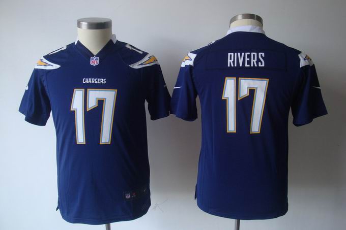 Youth Nike NFL Chargers 17 Rivers dark blue Game Jersey