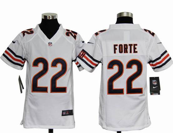 Youth Nike NFL Chicago Bears 22 Forte white stitched jersey
