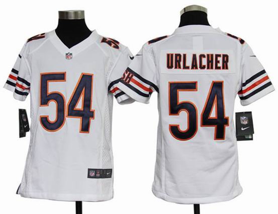 Youth Nike NFL Chicago Bears 54 Urlacher white stitched jersey
