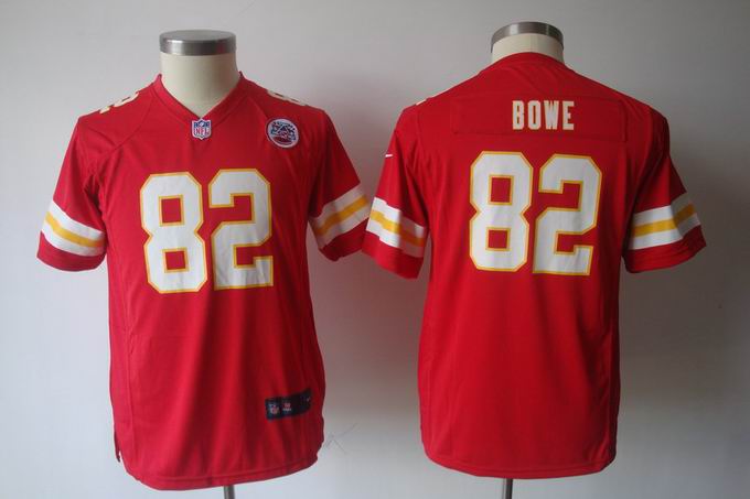 Youth Nike NFL Chiefs 82 Bowe red Game Jersey