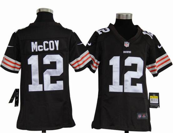 Youth Nike NFL Cleveland Browns 12 McCoy brown stitched jersey
