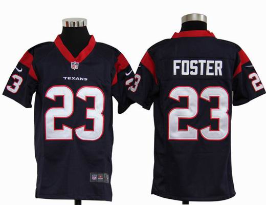 Youth Nike NFL Houston Texans 23 Foster blue Stitched jersey