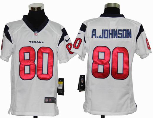 Youth Nike NFL Houston Texans 80 A.Johnson white Stitched jersey