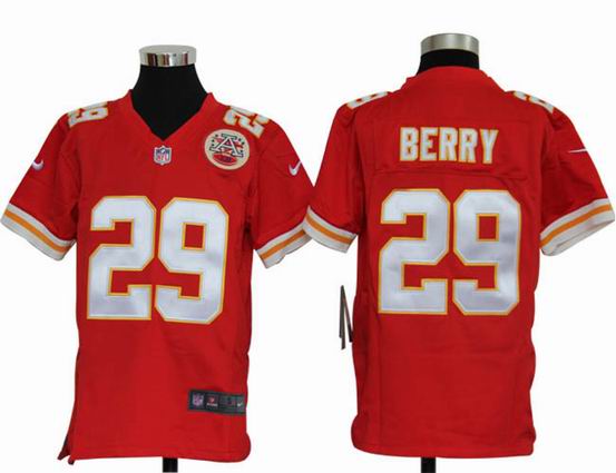 Youth Nike NFL Kansas City Chiefs 29 Berry red Stitched Jersey