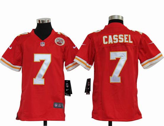 Youth Nike NFL Kansas City Chiefs 7 Cassel red stitched jersey