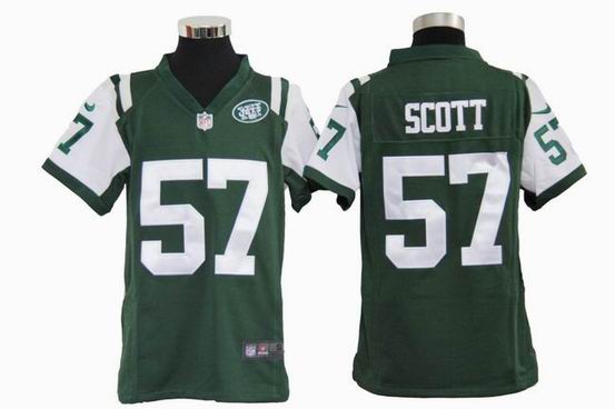 Youth Nike NFL New York Jets 57 Scott Green stitched jersey