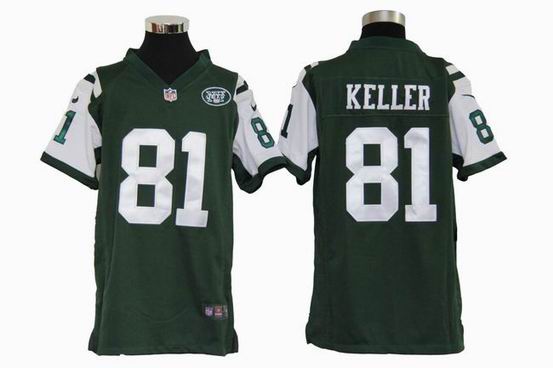 Youth Nike NFL New York Jets 81 Keller green stitched jersey