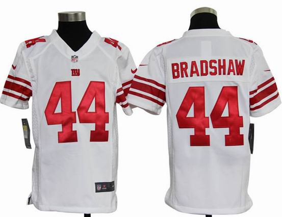 Youth Nike NFL New york Giants 44 Bradshaw white stitched jersey