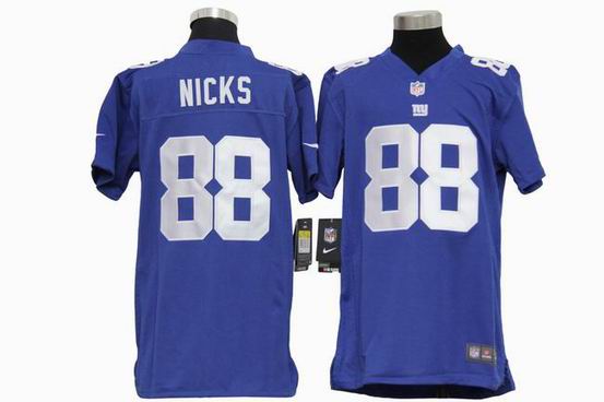 Youth Nike NFL New york Giants 88 nicks blue stitched jersey