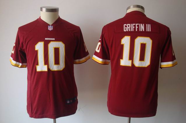 Youth Nike NFL Redskins 10 Griffin III red Game Jersey