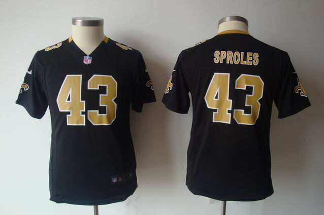 Youth Nike NFL Saints 43 Sproles black Game Jersey