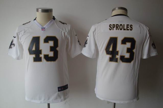 Youth Nike NFL Saints 43 Sproles white Game Jersey