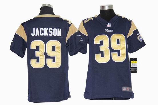 Youth Nike NFL St.Louis Rams 39 Jackson blue stitched jersey