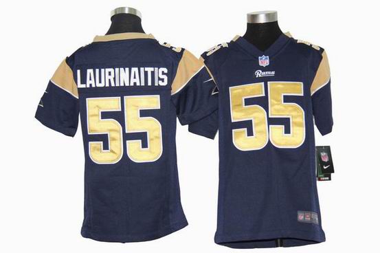 Youth Nike NFL St.Louis Rams 55 Laurinaitis blue stitched jersey
