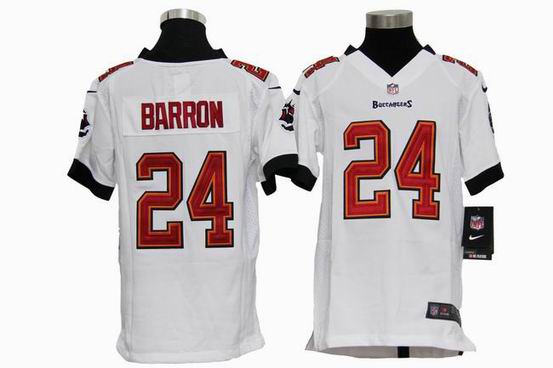 Youth Nike NFL Tampa Bay Buccaneers 24 Barron white stitched jersey