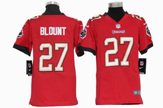 Youth Nike NFL Tampa Bay Buccaneers 27 Blount red stitched jersey