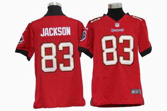Youth Nike NFL Tampa Bay Buccaneers 83 Jackson red stitched jersey